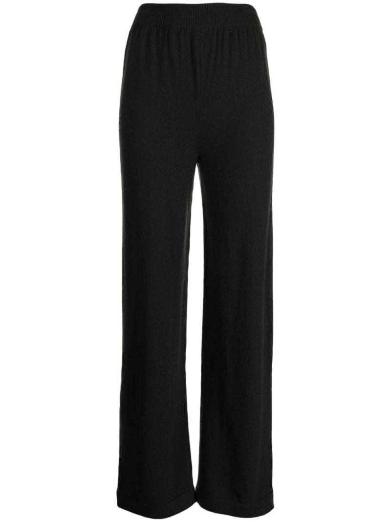 Barrie straight-leg knitted trousers - Black von Barrie