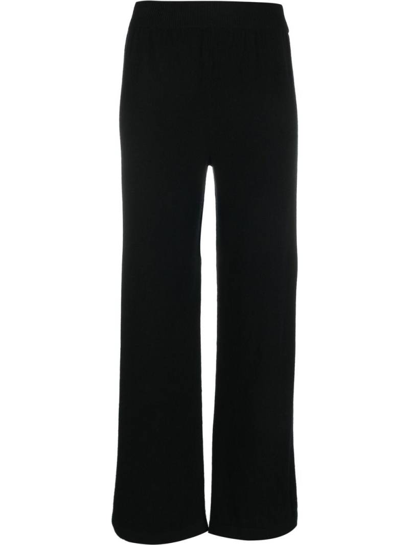 Barrie straight-leg knitted trousers - Black von Barrie