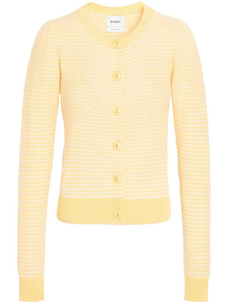 Barrie striped cardigan - Yellow von Barrie