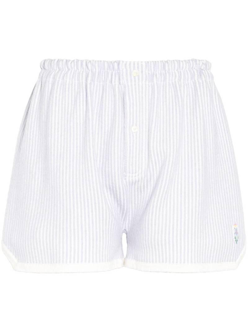 Barrie striped shorts - Blue von Barrie