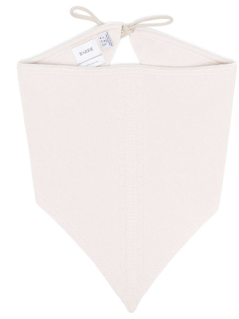 Barrie triangular denim scarf - Neutrals von Barrie