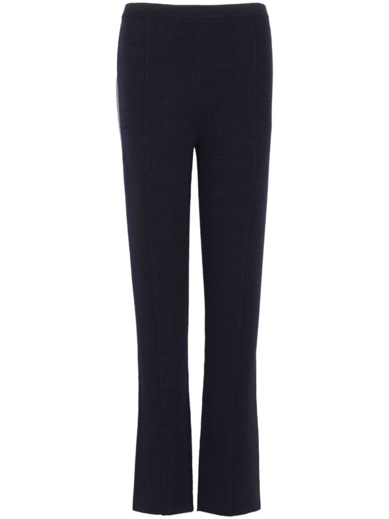 Barrie x Sofia Coppola cropped knitted leggings - Blue von Barrie