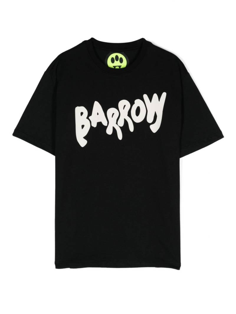 Barrow kids Smiley-print cotton T-shirt - Black von Barrow kids