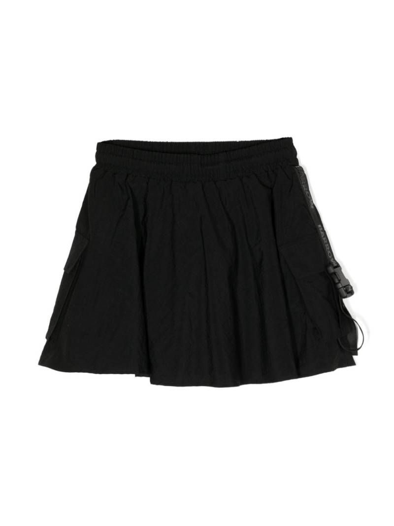 Barrow kids buckle-strap flared miniskirt - Black von Barrow kids