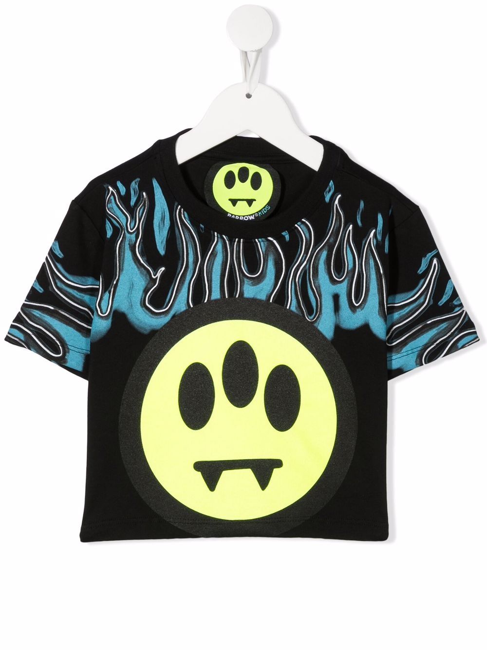 Barrow kids flame logo print T-shirt - Black von Barrow kids