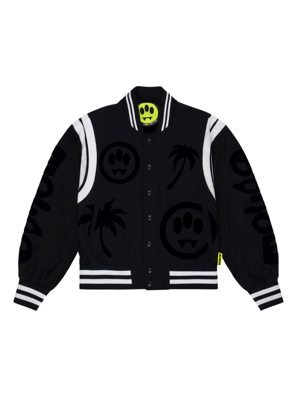 Barrow kids flocked-logo bomber jacket - Black von Barrow kids