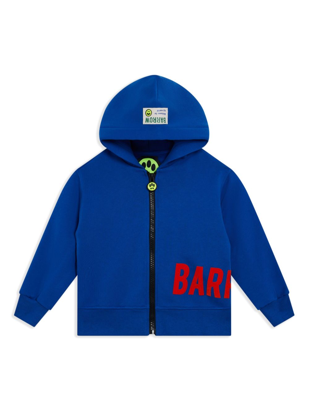 Barrow kids flocked-logo hoodie - Blue von Barrow kids