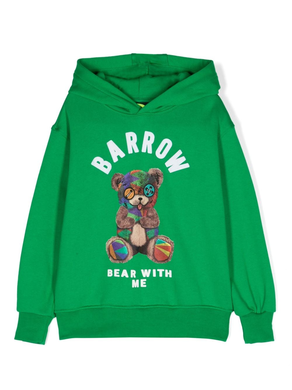 Barrow kids flocked-logo hoodie - Green von Barrow kids