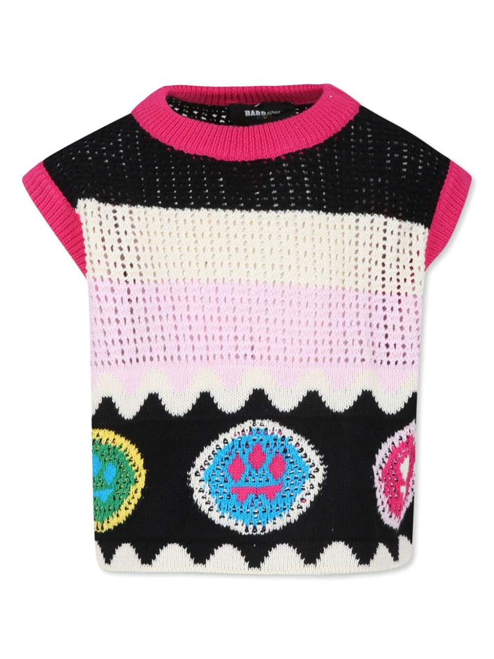 Barrow kids intarsia signature smile knitted top - Black von Barrow kids