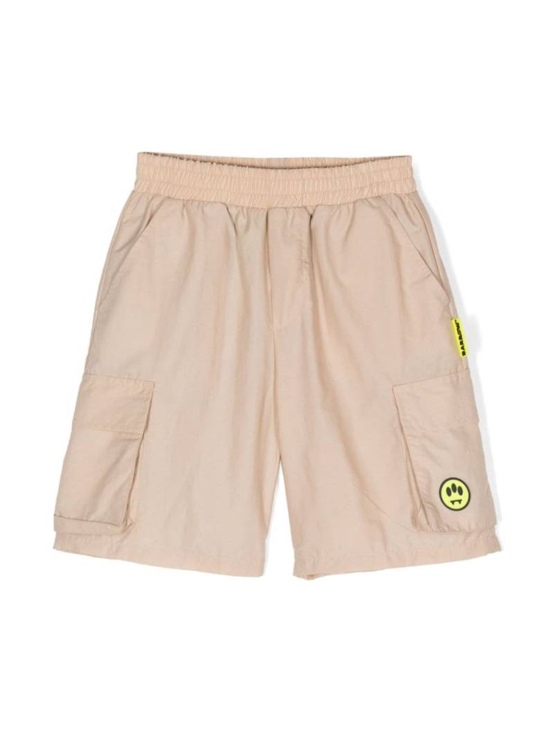 Barrow kids logo-appliqué cargo shorts - Neutrals von Barrow kids