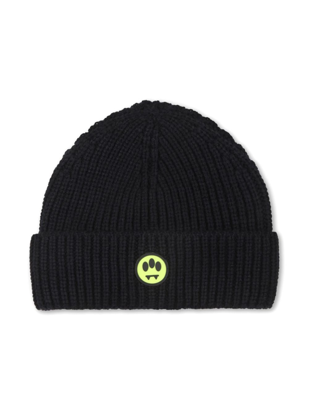 Barrow kids logo-appliqué knit beanie - Black von Barrow kids