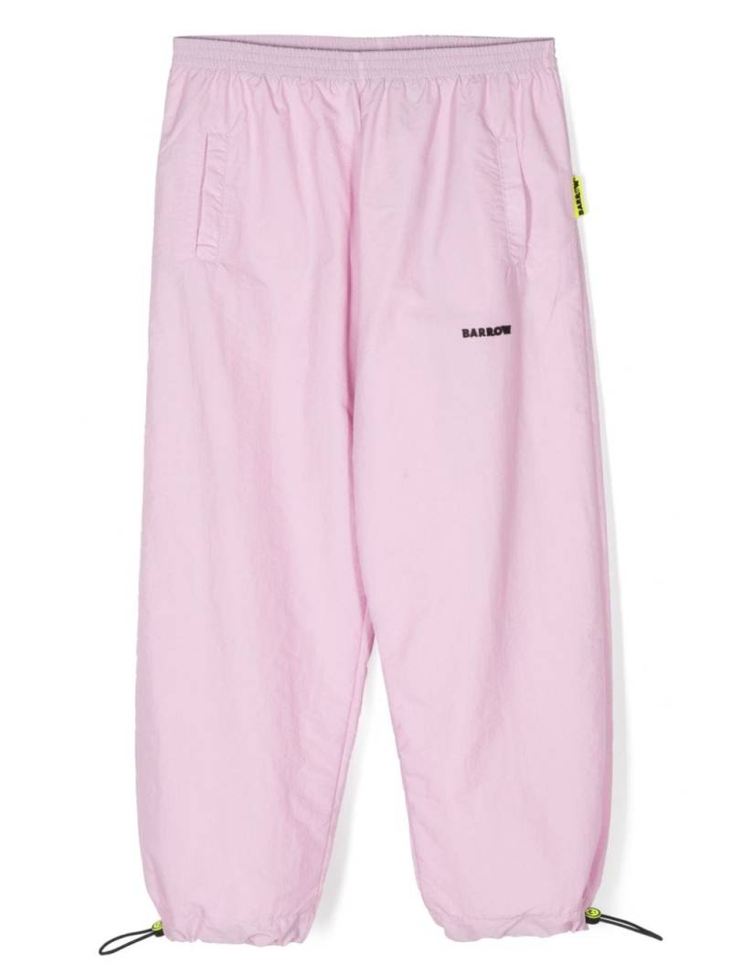 Barrow kids logo-embossed elasticated track pants - Pink von Barrow kids