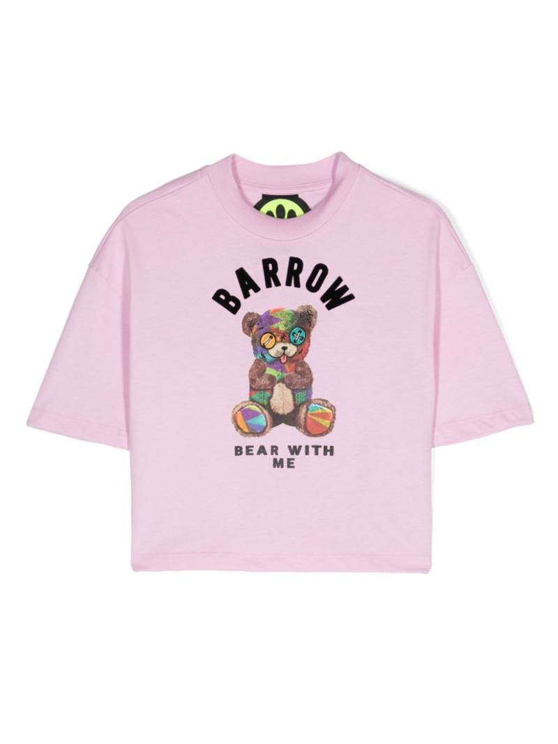 Barrow kids logo-print T-shirt - Pink von Barrow kids