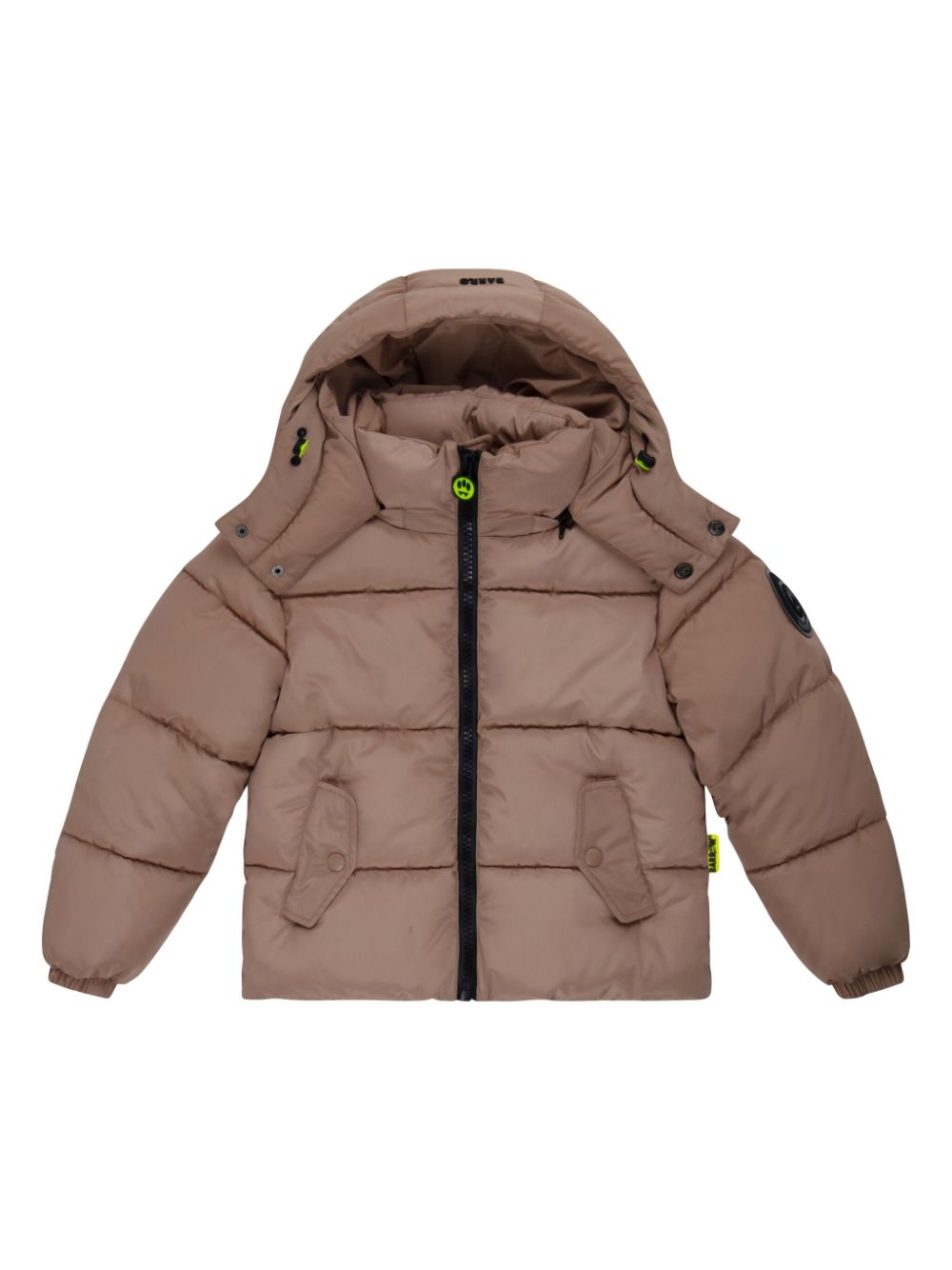 Barrow kids logo-appliqué puffer jacket - Brown von Barrow kids