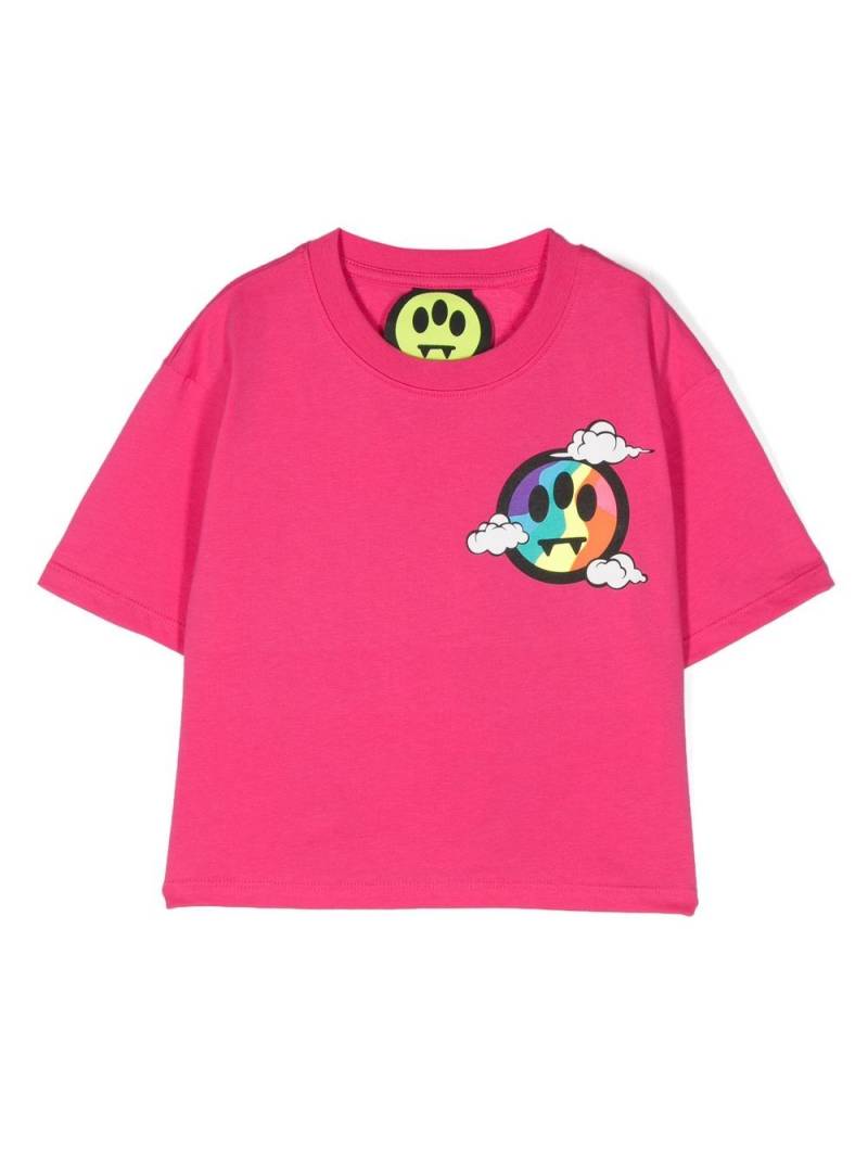 Barrow kids logo-print cotton T-Shirt - Pink von Barrow kids