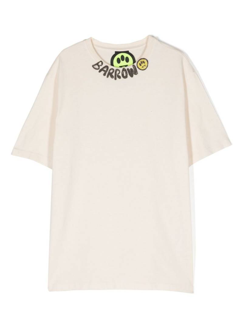 Barrow kids logo-print cotton T-shirt - Neutrals von Barrow kids