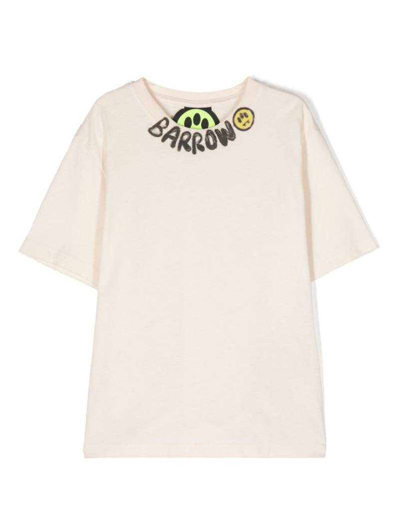 Barrow kids logo-print cotton T-shirt - Neutrals von Barrow kids