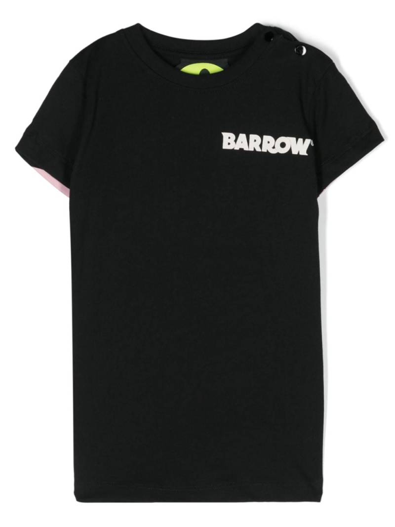 Barrow kids logo-print cotton dress - Black von Barrow kids