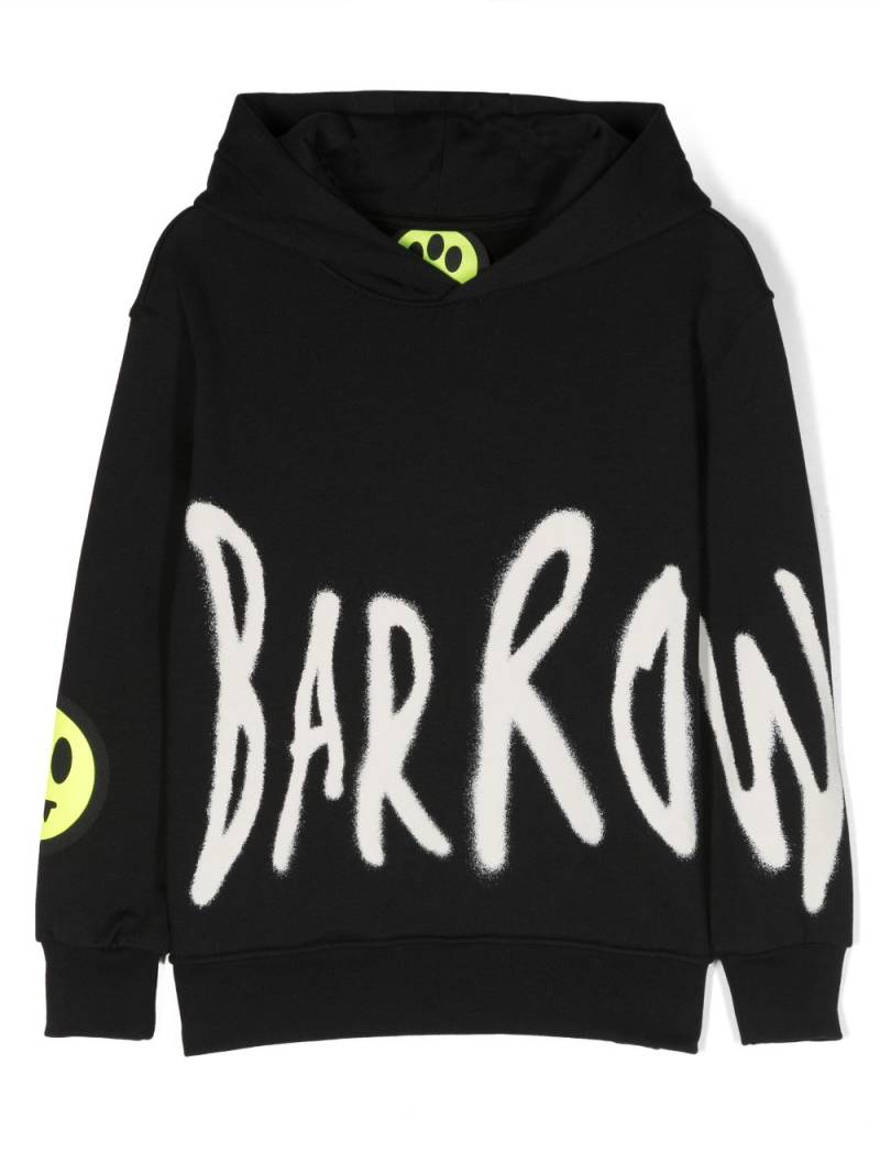 Barrow kids logo-print cotton hoodie - Black von Barrow kids