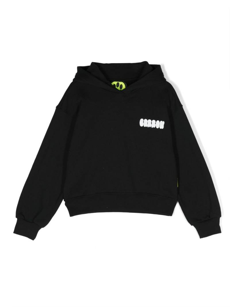 Barrow kids logo-print cotton hoodie - Black von Barrow kids