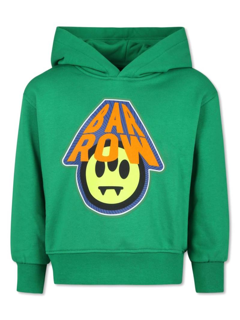 Barrow kids logo-print cotton hoodie - Green von Barrow kids