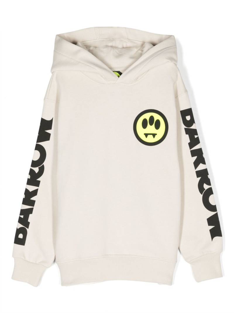 Barrow kids logo-print cotton hoodie - Neutrals von Barrow kids