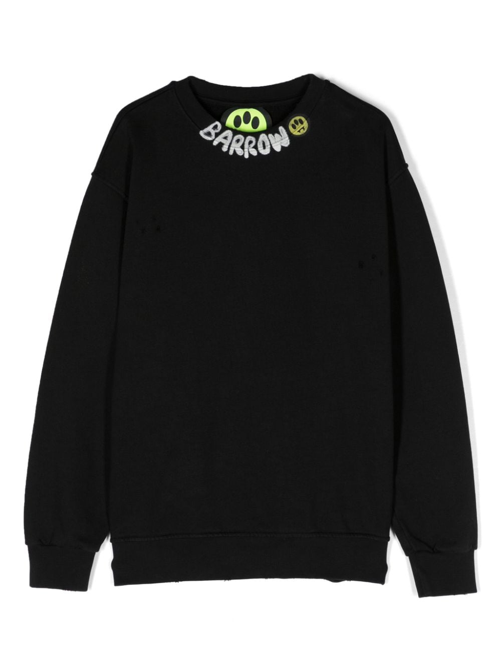 Barrow kids logo-print cotton sweatshirt - Black von Barrow kids