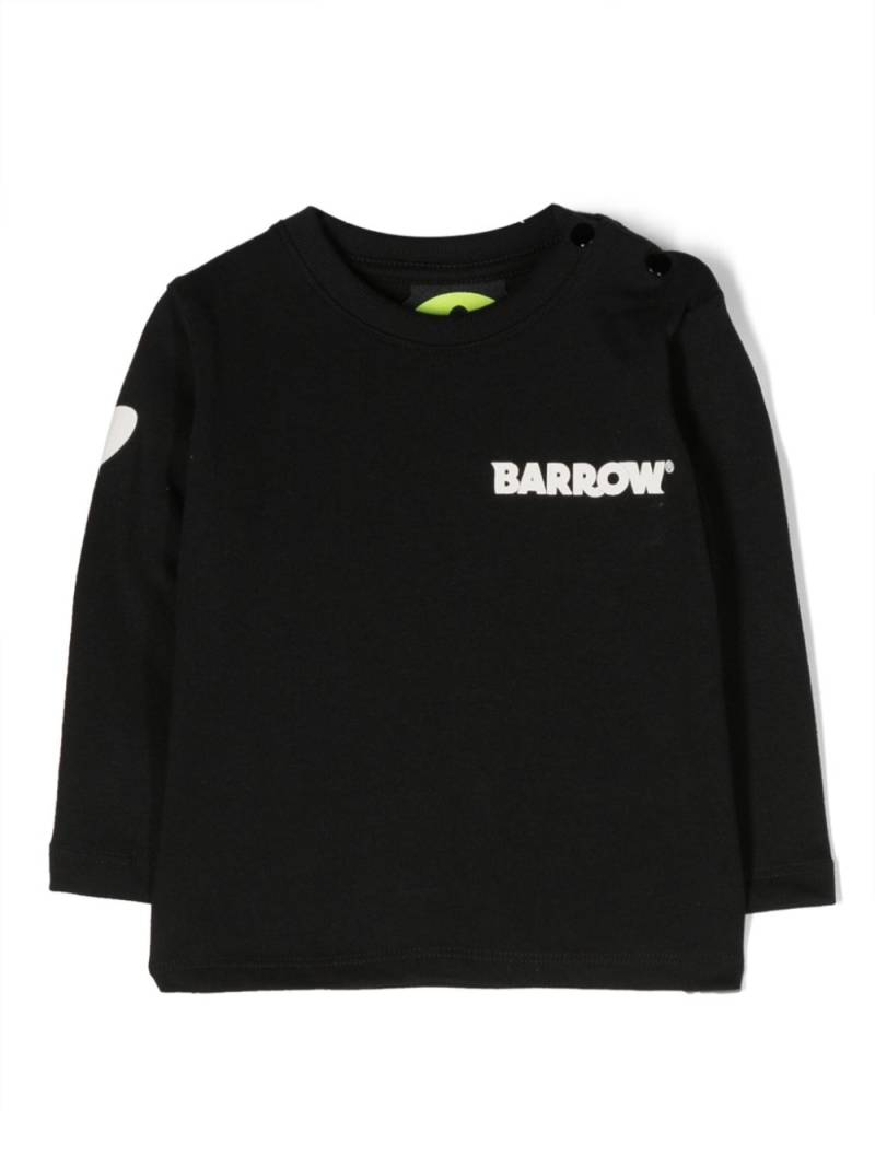 Barrow kids logo-print cotton sweatshirt - Black von Barrow kids