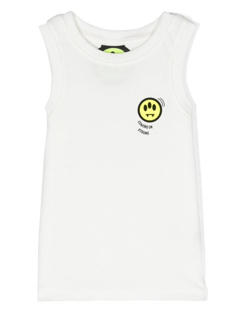 Barrow kids logo-print cotton tank top - White von Barrow kids