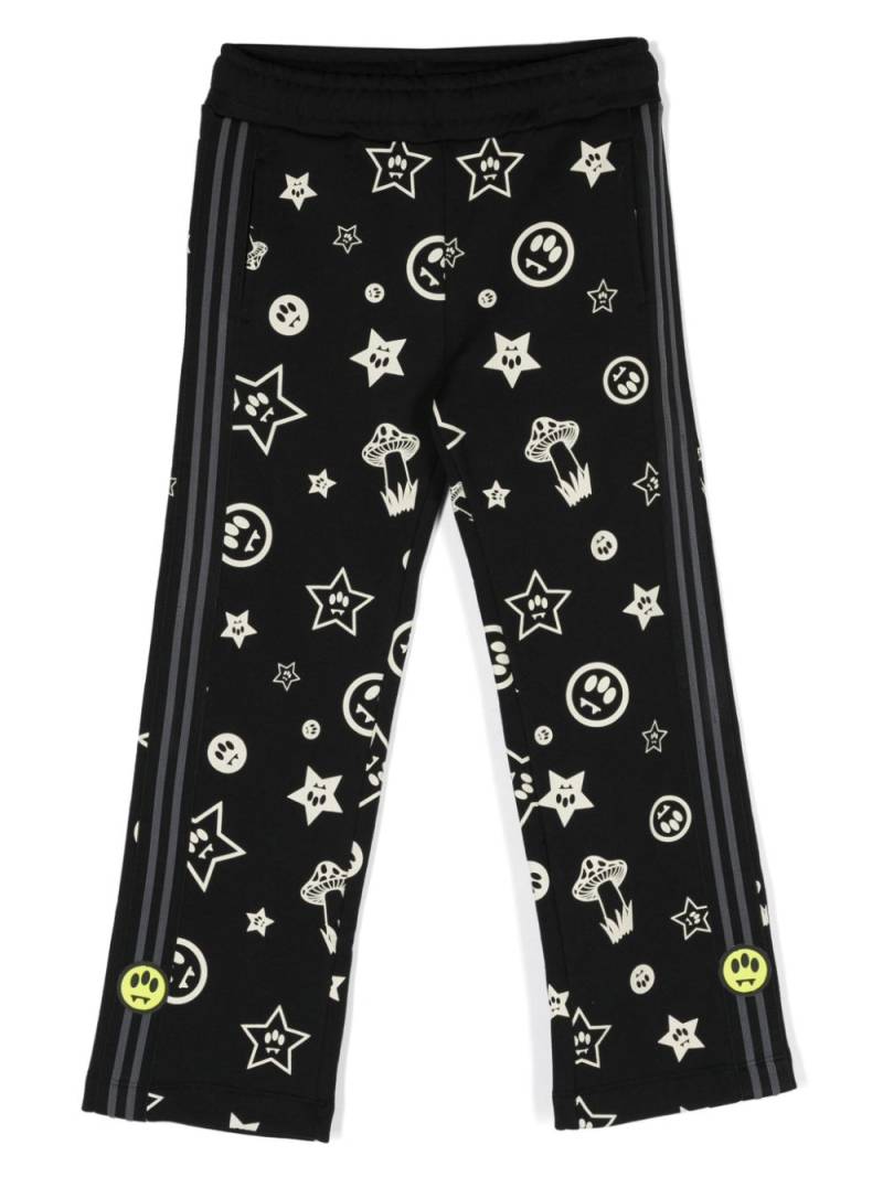 Barrow kids logo-print cotton trousers - Black von Barrow kids