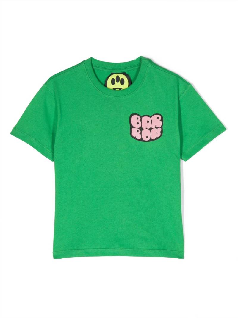 Barrow kids logo-print crew-neck T-shirt - Green von Barrow kids