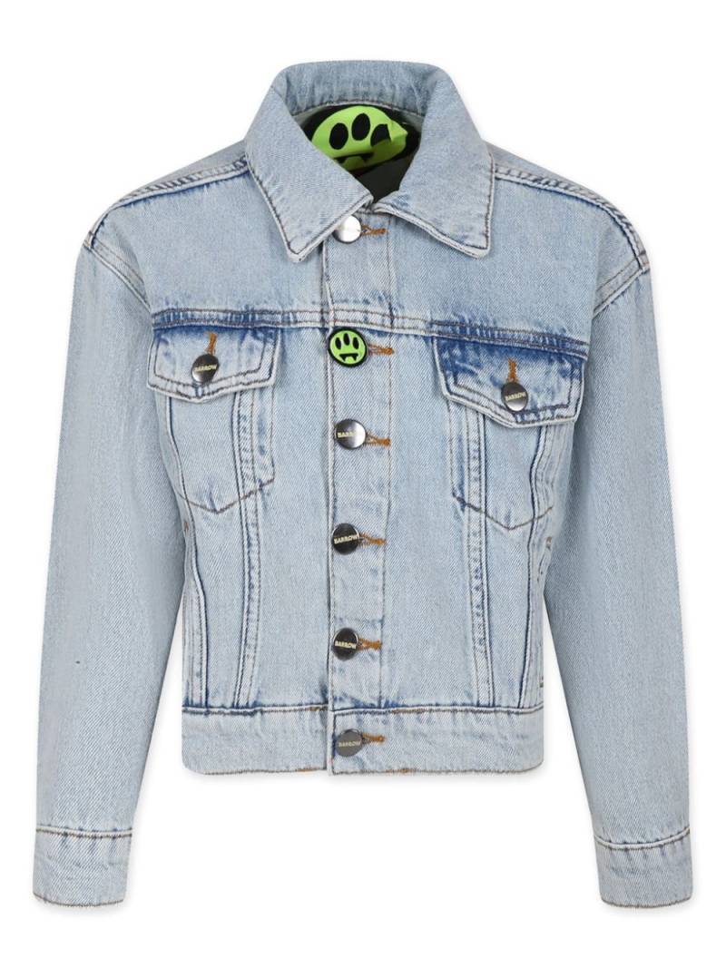 Barrow kids logo-print denim jacket - Blue von Barrow kids