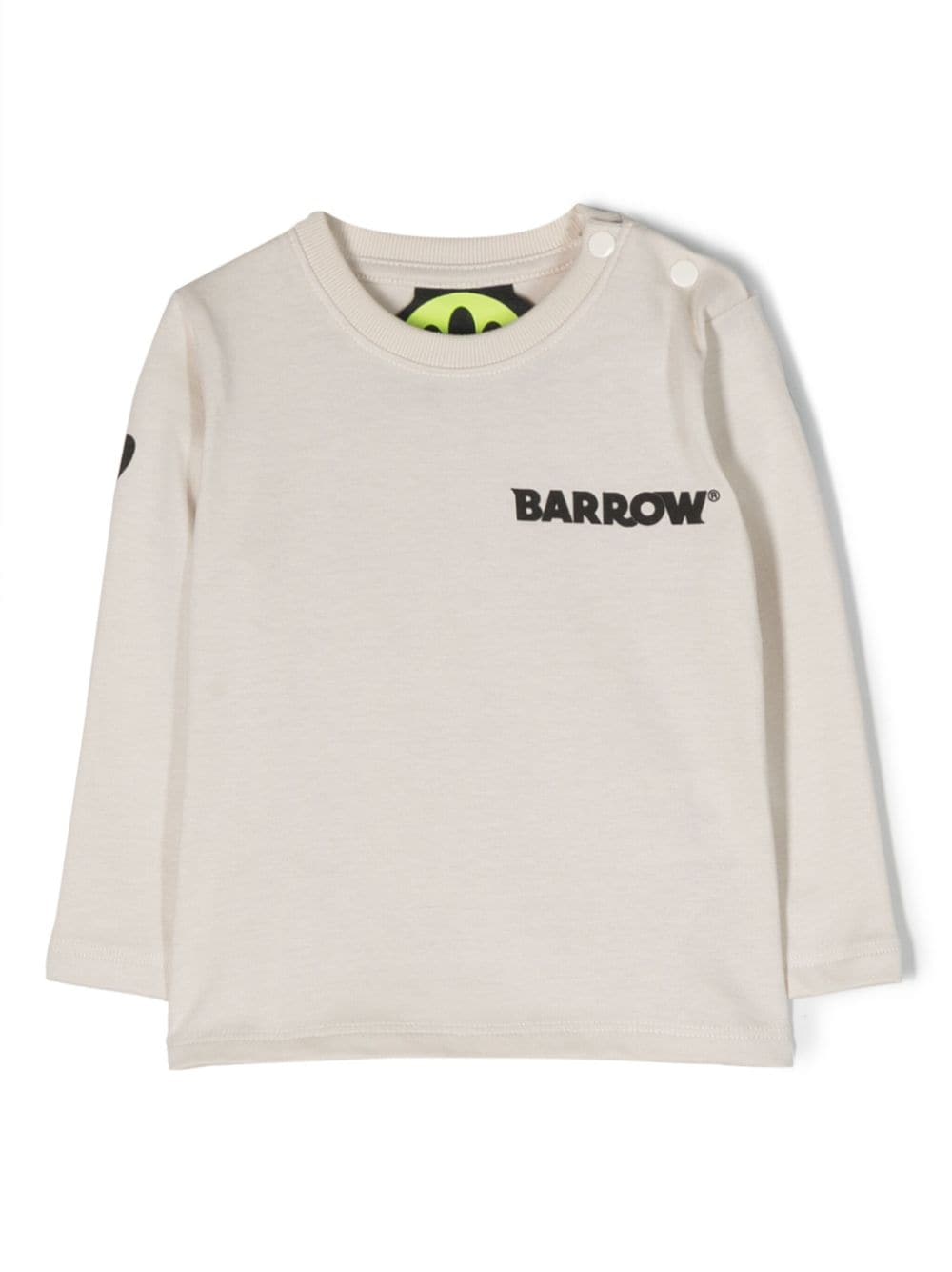 Barrow kids logo-print long-sleeved T-Shirt - Neutrals von Barrow kids