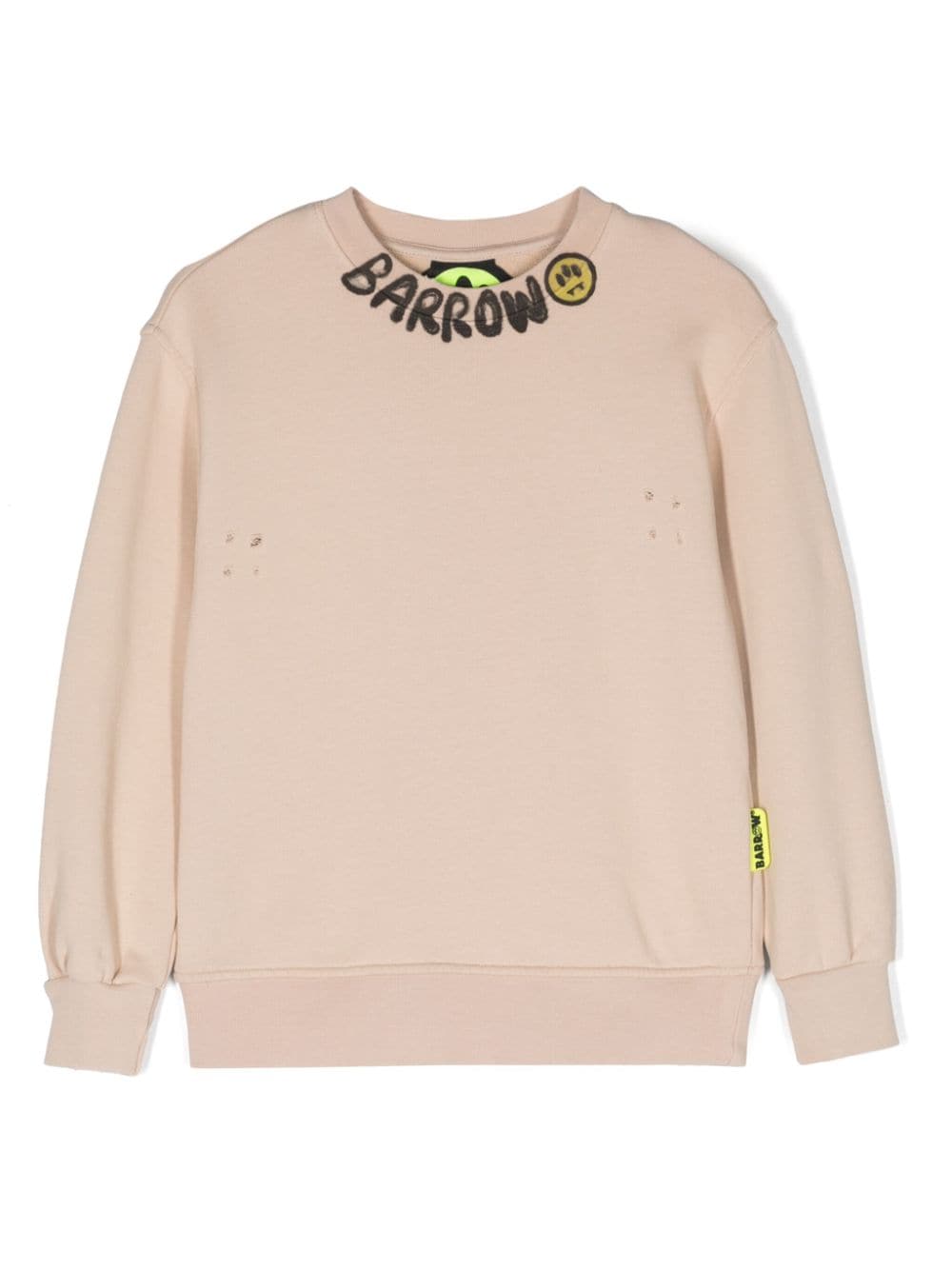 Barrow kids logo-print ripped sweatshirt - Neutrals von Barrow kids