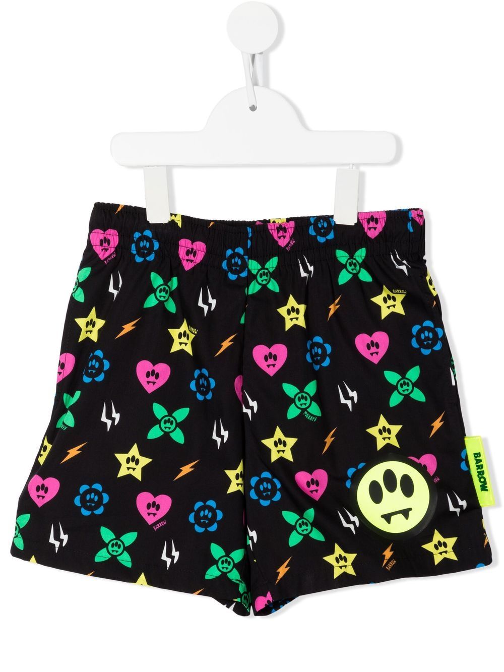 Barrow kids monogram-pattern casual shorts - Black von Barrow kids