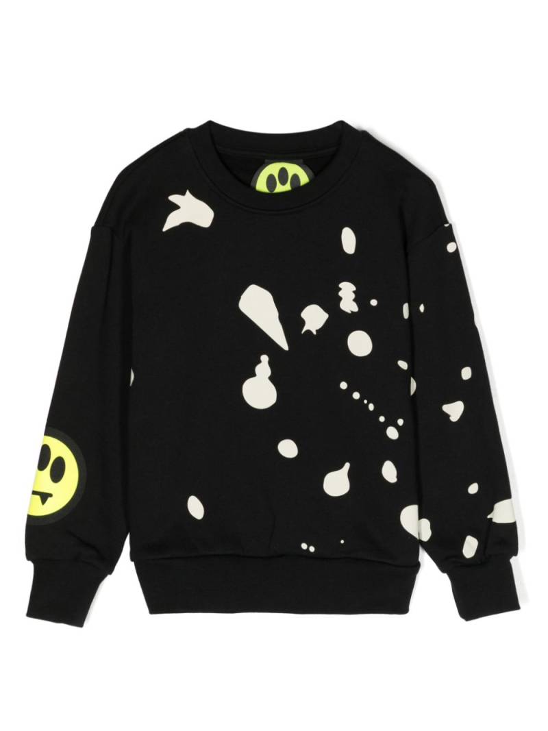 Barrow kids paint splatter-print sweatshirt - Black von Barrow kids