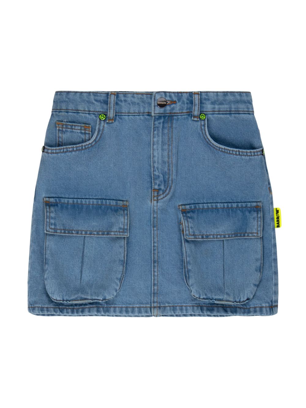 Barrow kids rivet-detail denim miniskirt - Blue von Barrow kids