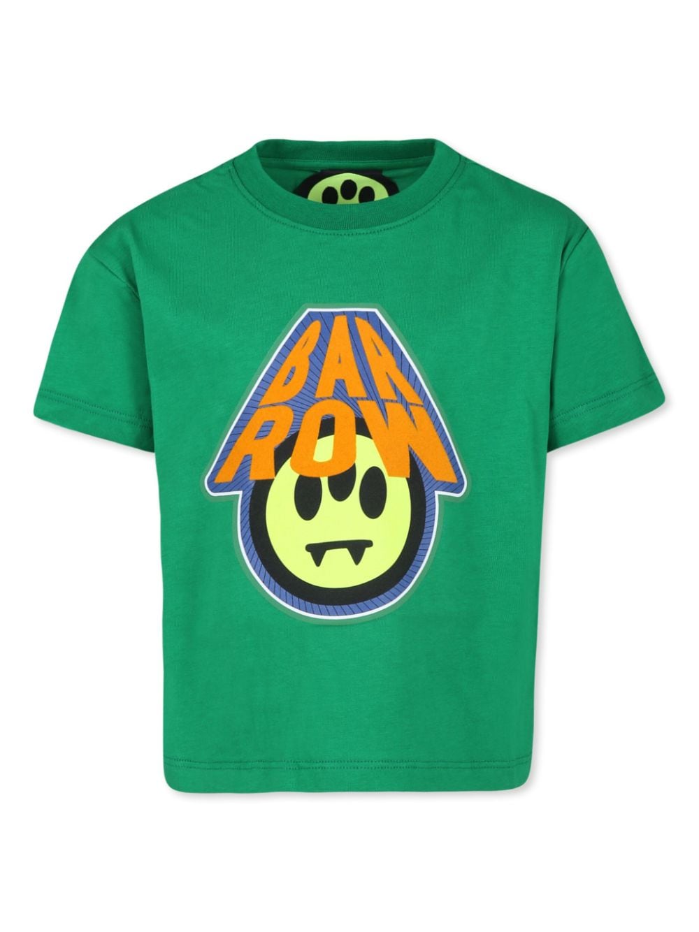 Barrow kids smile-print cotton t-shirt - Green von Barrow kids