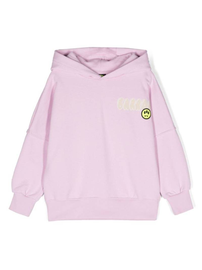 Barrow kids logo-print cotton hoodie - Pink von Barrow kids