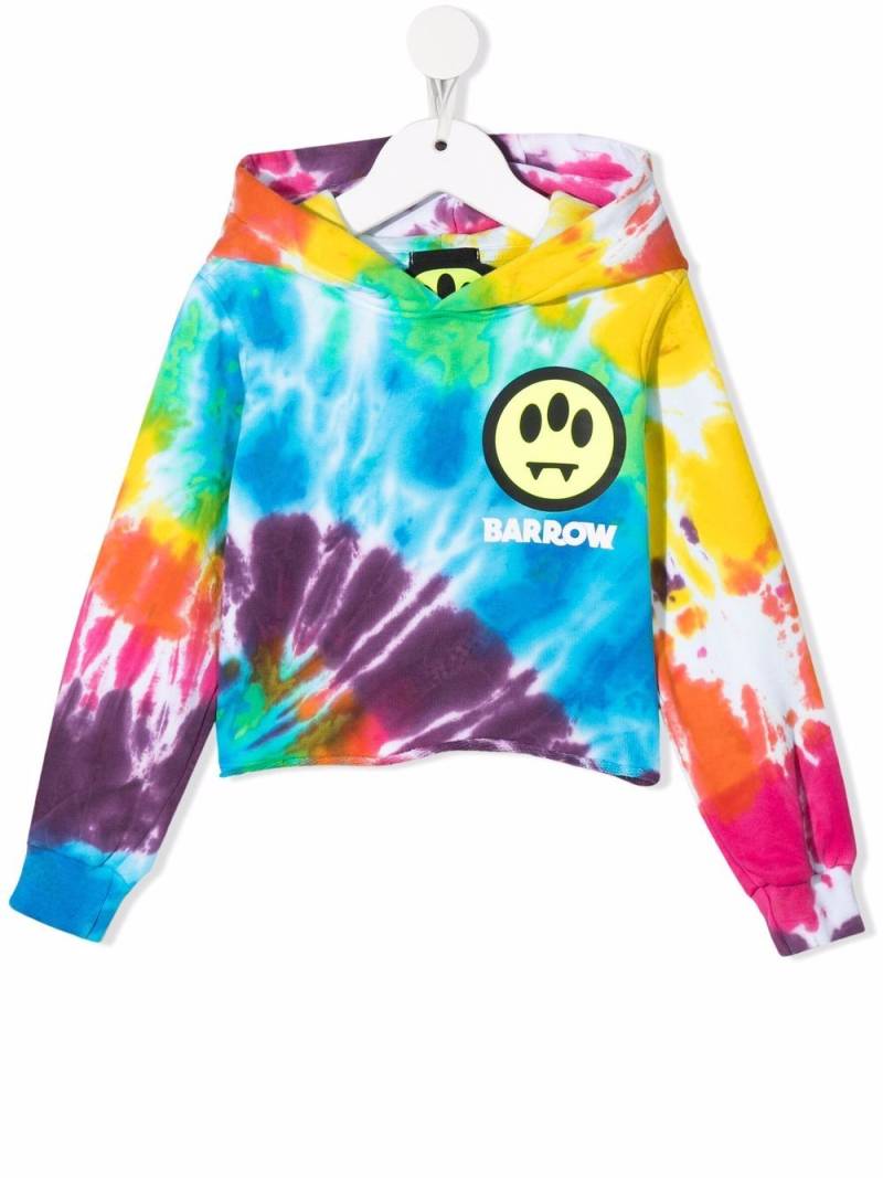 Barrow kids tie-dye cotton hoodie - Blue von Barrow kids