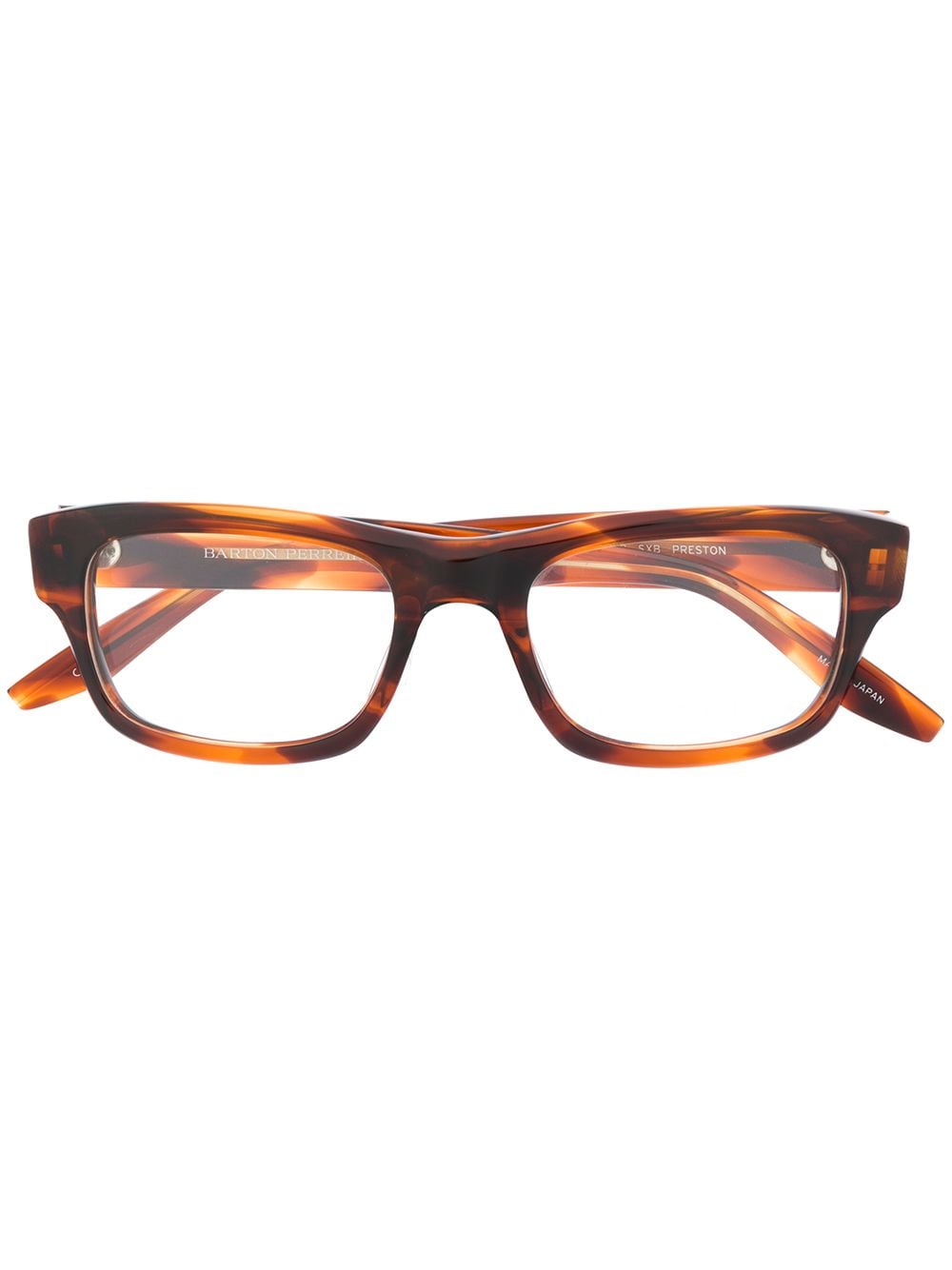 Barton Perreira two-tone square frame eyeglasses - Brown von Barton Perreira