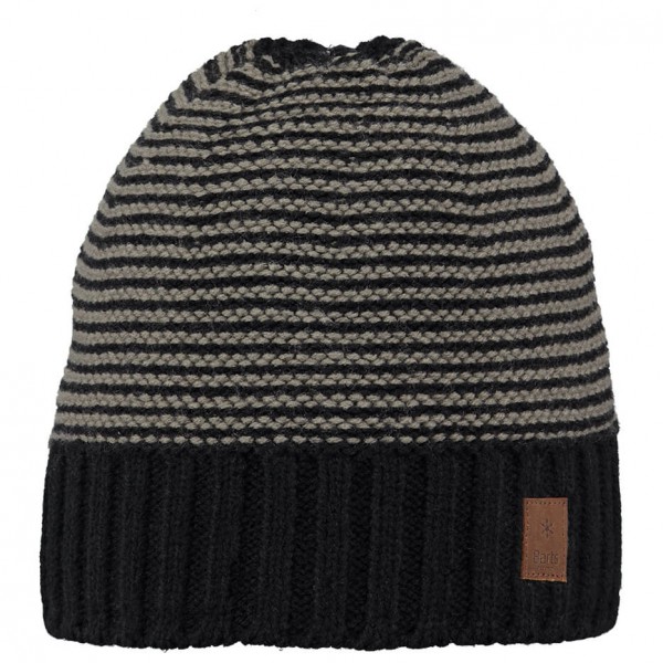 Barts - David Beanie - Mütze Gr One Size schwarz/grau von Barts