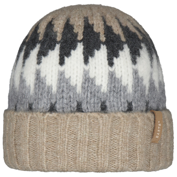 Barts - Juano Beanie - Mütze Gr One Size grau/beige von Barts