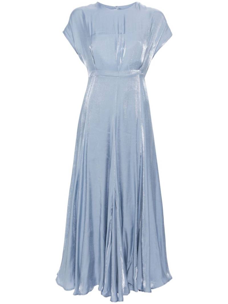 Baruni Aimee foiled-finish midi dress - Blue von Baruni