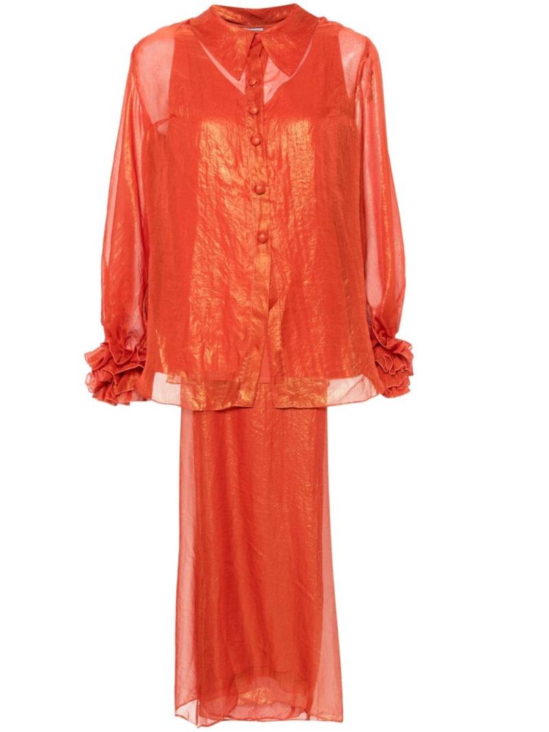 Baruni Ashtar blouse and trousers - Orange von Baruni