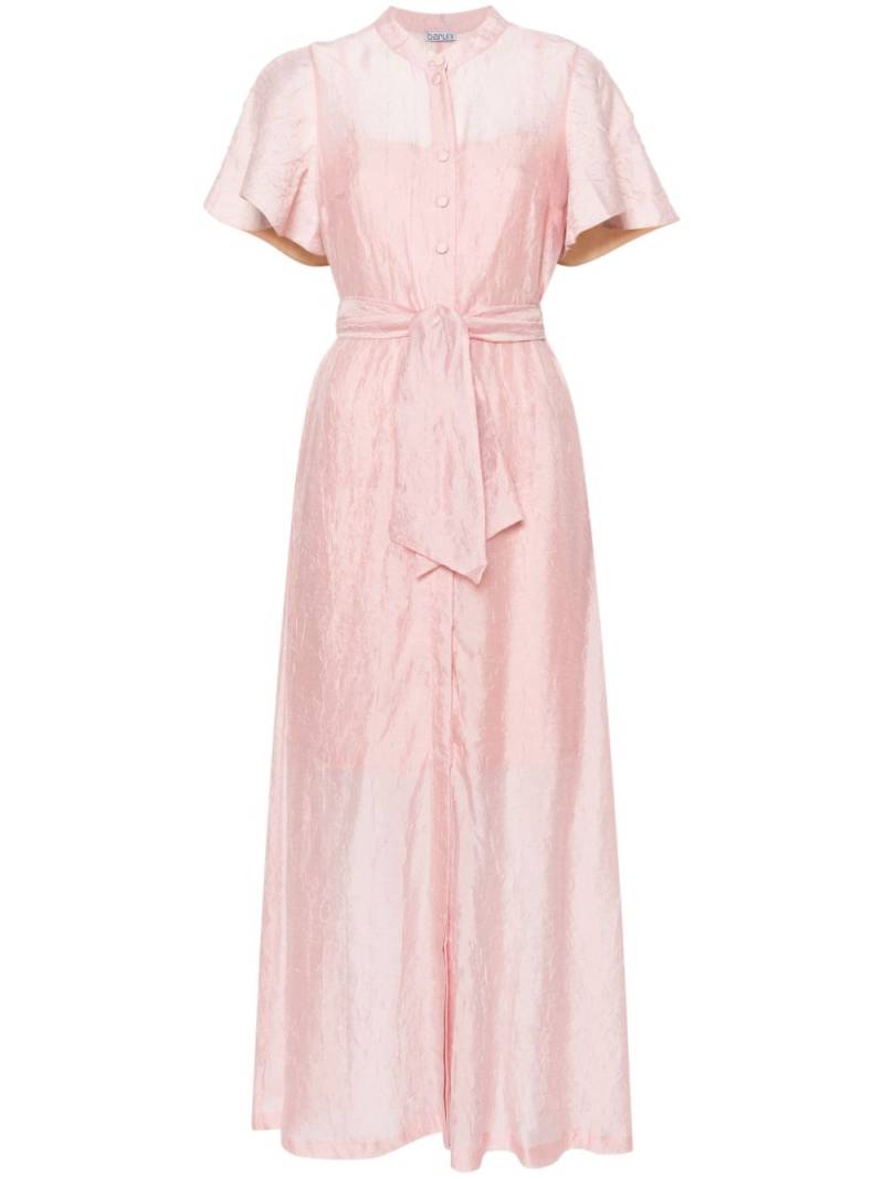 Baruni Clematis belted maxi dress - Pink von Baruni