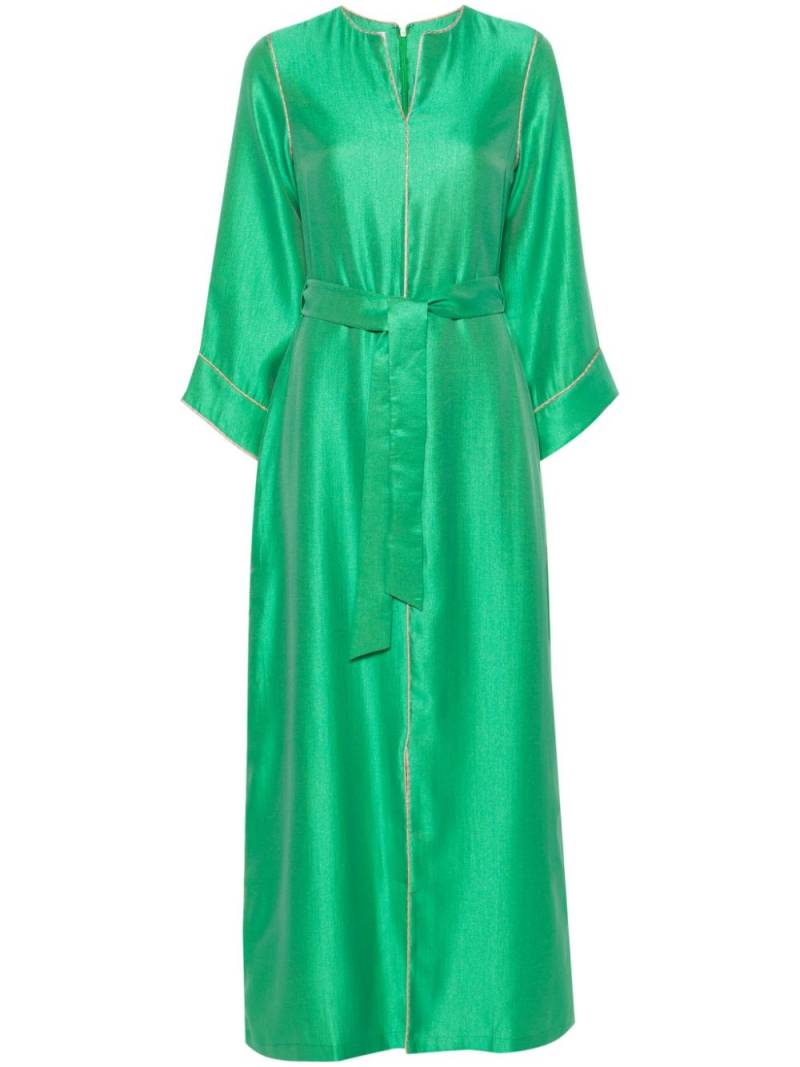 Baruni Hosta belted maxi dress - Green von Baruni