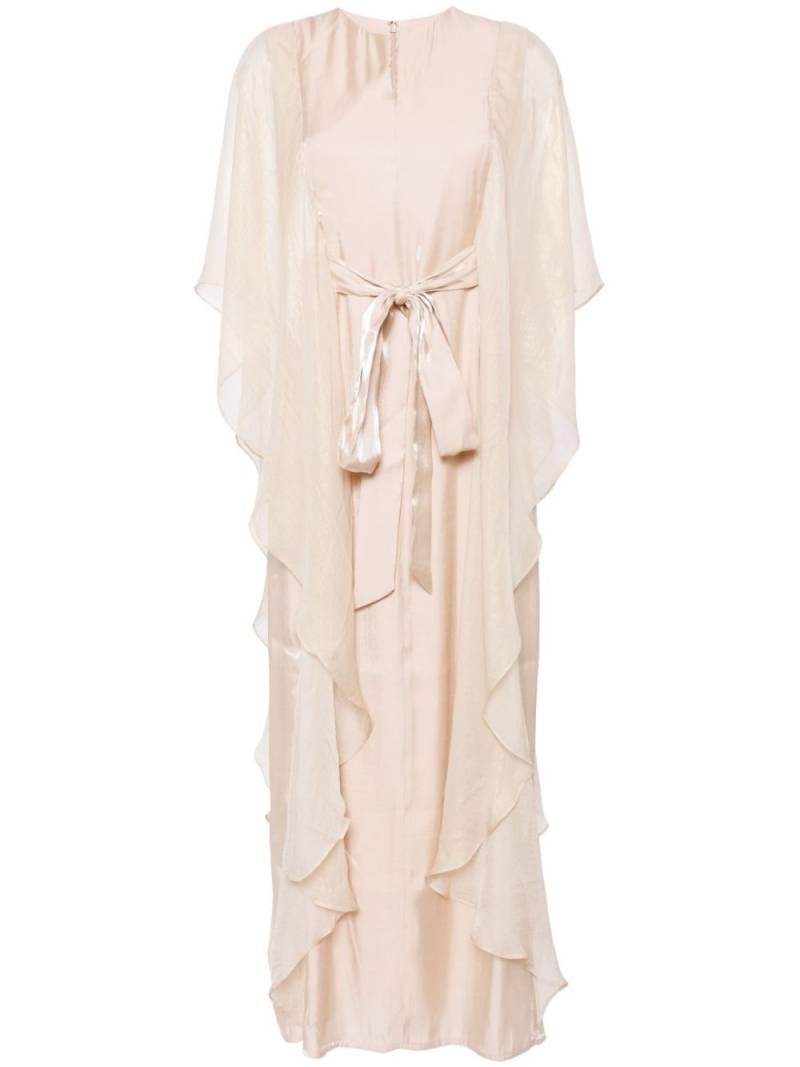 Baruni Nayeli draped kaftan dress - Neutrals von Baruni