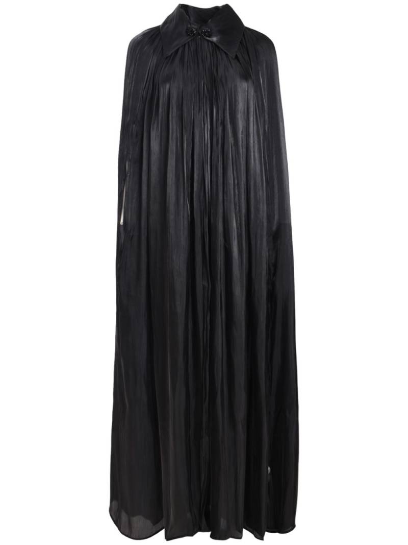 Baruni pleated cape - Black von Baruni