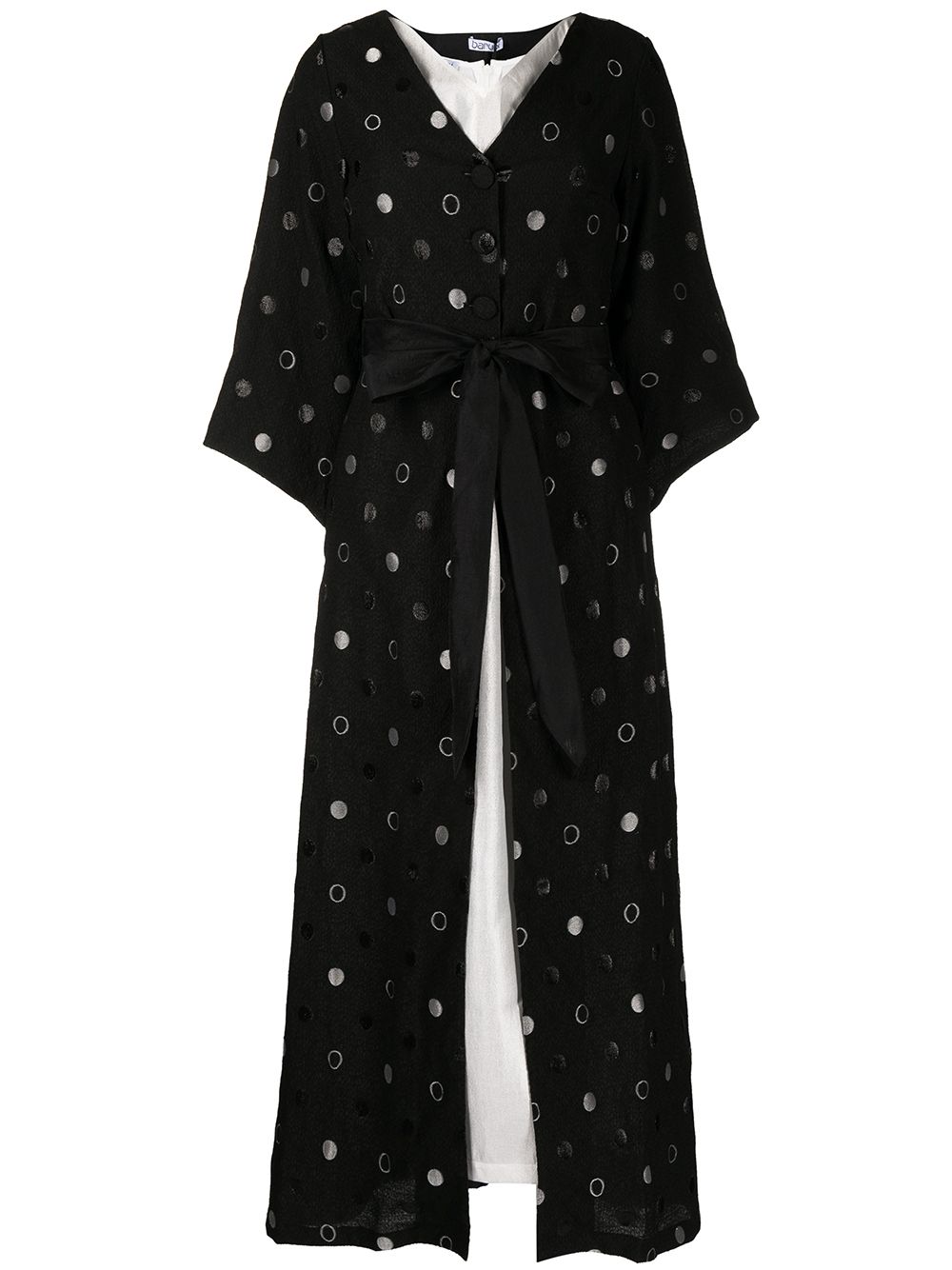 Baruni polka-dot pattern kaftan - Black von Baruni